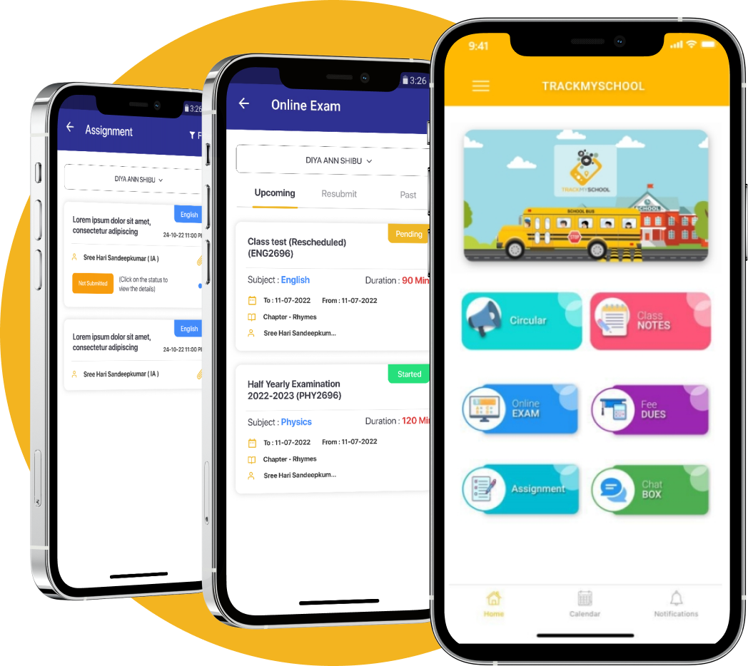 Mobile app for schools
